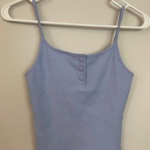 Baby blue crop top